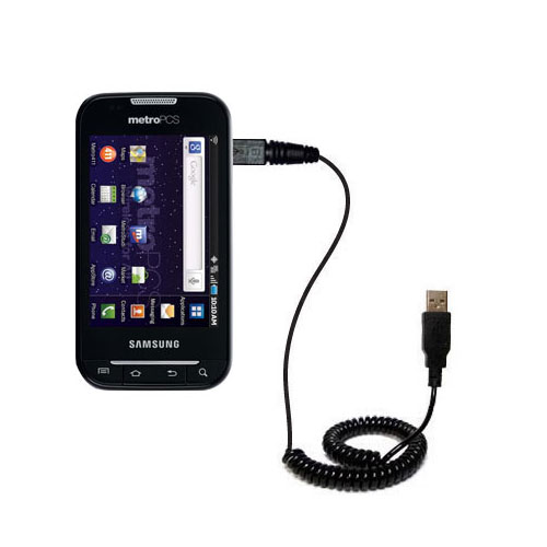 Coiled USB Cable compatible with the Samsung Galaxy Indulge