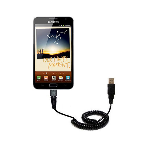 Coiled USB Cable compatible with the Samsung GALAXY Note