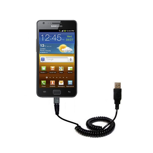 Coiled USB Cable compatible with the Samsung Galaxy Z