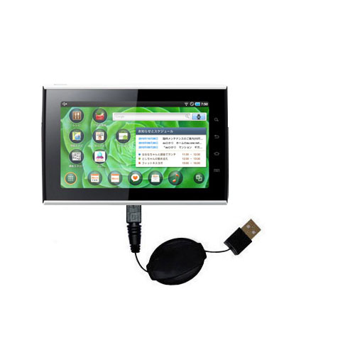 Retractable USB Power Port Ready charger cable designed for the Samsung i9100 and uses TipExchange