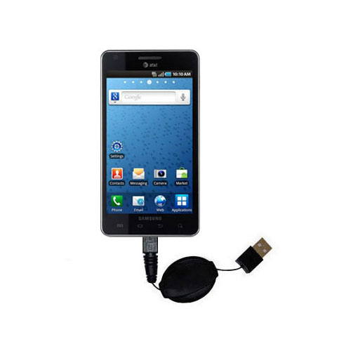 Retractable USB Power Port Ready charger cable designed for the Samsung Infuse 4G and uses TipExchange