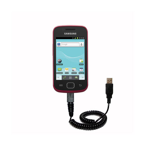 Coiled USB Cable compatible with the Samsung Repp / SCH-R680