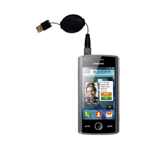 Retractable USB Power Port Ready charger cable designed for the Samsung S5780 and uses TipExchange