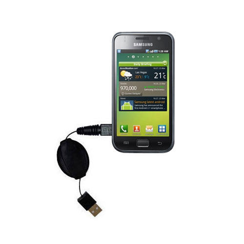 Retractable USB Power Port Ready charger cable designed for the Samsung SCH-i510 and uses TipExchange