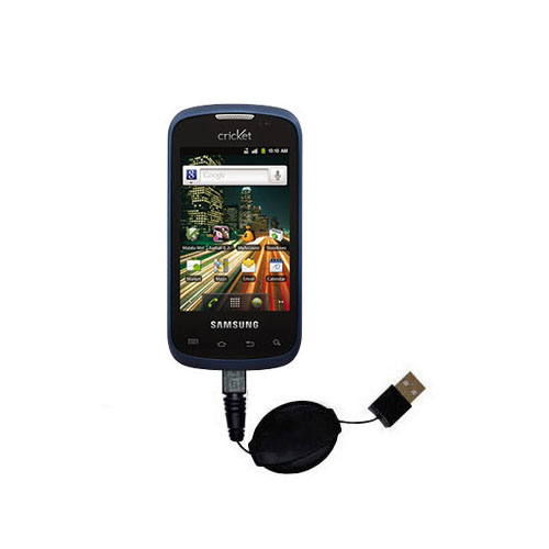 Retractable USB Power Port Ready charger cable designed for the Samsung SCH-R730 and uses TipExchange