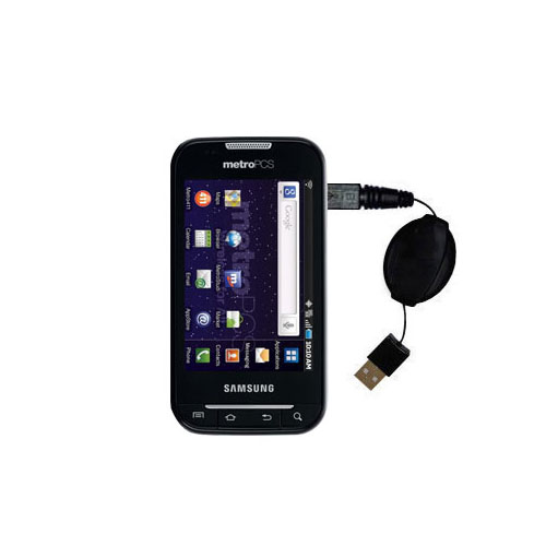 Retractable USB Power Port Ready charger cable designed for the Samsung SCH-R910 and uses TipExchange
