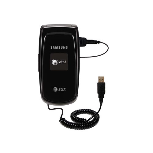 Coiled USB Cable compatible with the Samsung SGH-A117