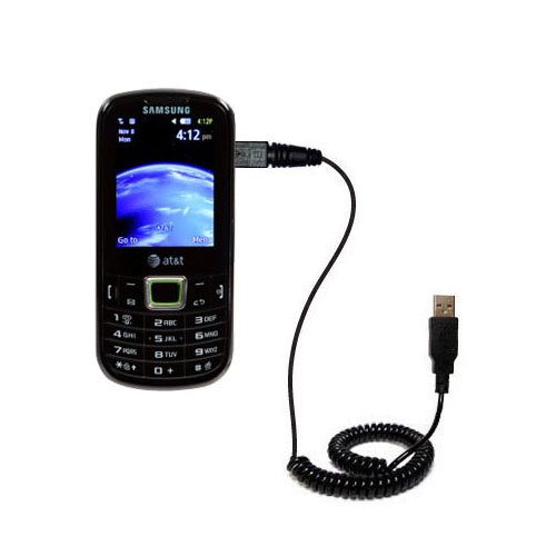Coiled USB Cable compatible with the Samsung SGH-A667