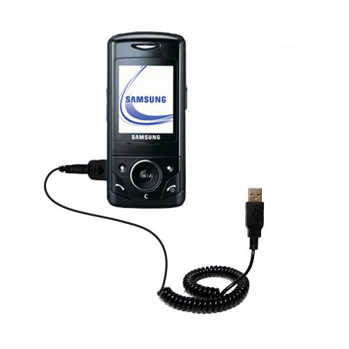 Coiled USB Cable compatible with the Samsung SGH-D520