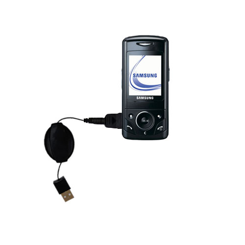 Retractable USB Power Port Ready charger cable designed for the Samsung SGH-D520 and uses TipExchange