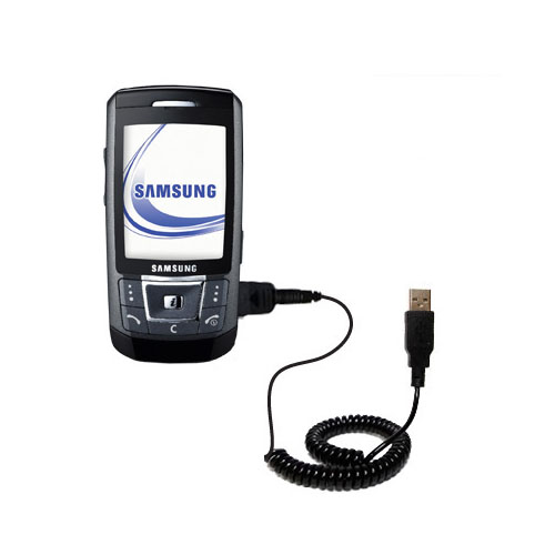 Coiled USB Cable compatible with the Samsung SGH-D870