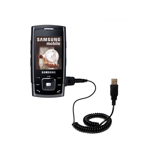 Coiled USB Cable compatible with the Samsung SGH-E900