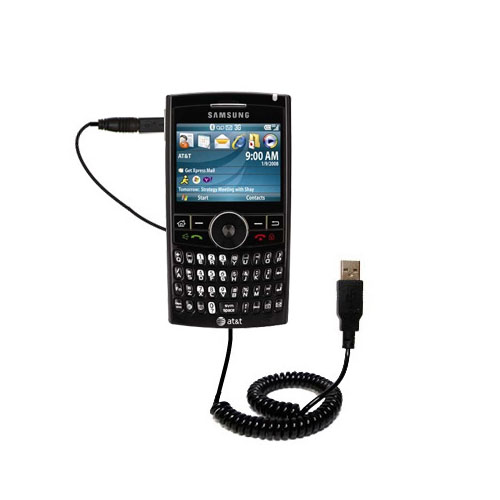Coiled USB Cable compatible with the Samsung SGH-i617