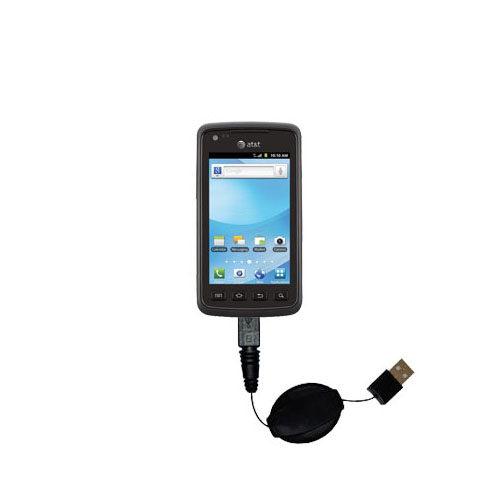 Retractable USB Power Port Ready charger cable designed for the Samsung SGH-I847 and uses TipExchange