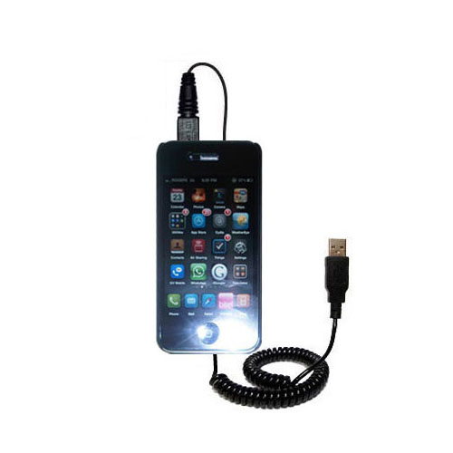 Coiled USB Cable compatible with the Samsung SGH-i916