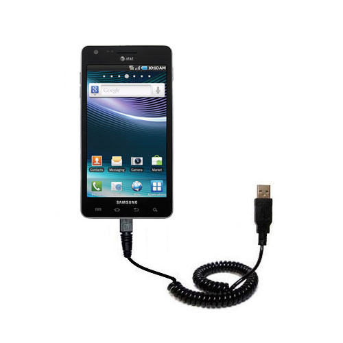 Coiled USB Cable compatible with the Samsung SGH-I997