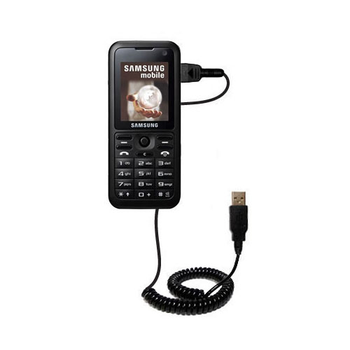 Coiled USB Cable compatible with the Samsung SGH-J210