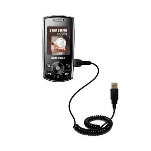 Coiled USB Cable compatible with the Samsung SGH-J700