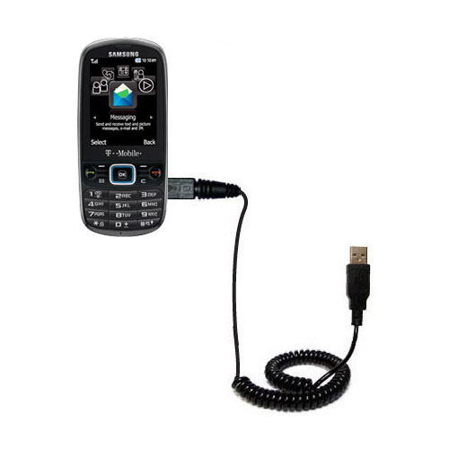 Coiled USB Cable compatible with the Samsung SGH-T479