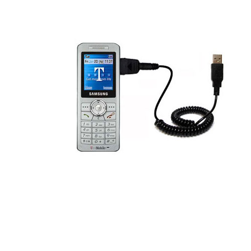 Coiled USB Cable compatible with the Samsung SGH-T509