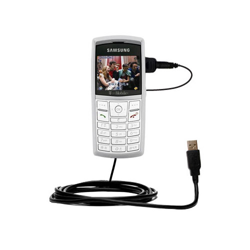 Classic Straight USB Cable suitable for the Samsung SGH-T519 with Power Hot Sync and Charge Capabilities - Uses Gomadic TipExchange Technology