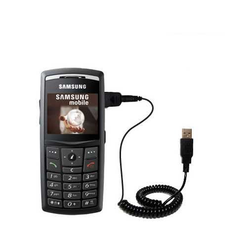 Coiled USB Cable compatible with the Samsung SGH-X820