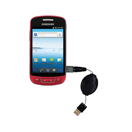 Retractable USB Power Port Ready charger cable designed for the Samsung Vitality and uses TipExchange