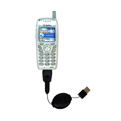 Retractable USB Power Port Ready charger cable designed for the Sanyo RL-4920 / RL 4920 and uses TipExchange