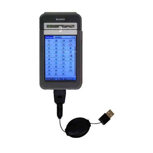 USB Power Port Ready retractable USB charge USB cable wired specifically for the Sony Clie NZ90 and uses TipExchange