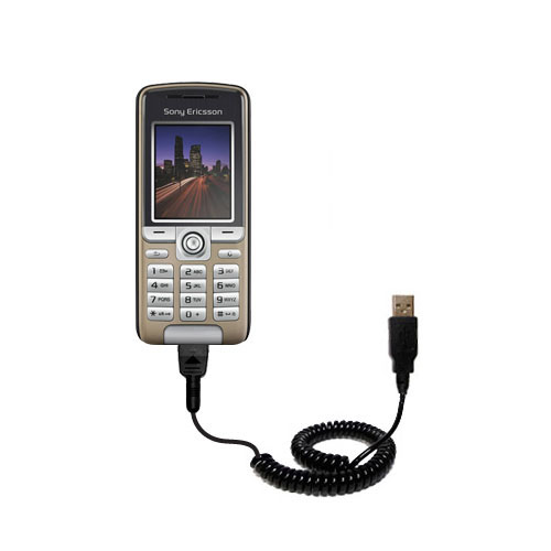 Coiled USB Cable compatible with the Sony Ericsson K320i