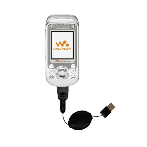 Retractable USB Power Port Ready charger cable designed for the Sony Ericsson w550c and uses TipExchange