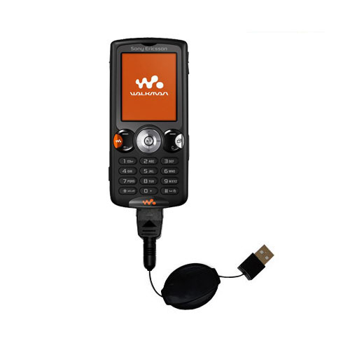 Retractable USB Power Port Ready charger cable designed for the Sony Ericsson w810c and uses TipExchange