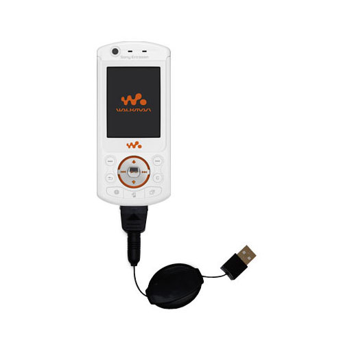 Retractable USB Power Port Ready charger cable designed for the Sony Ericsson W900i and uses TipExchange