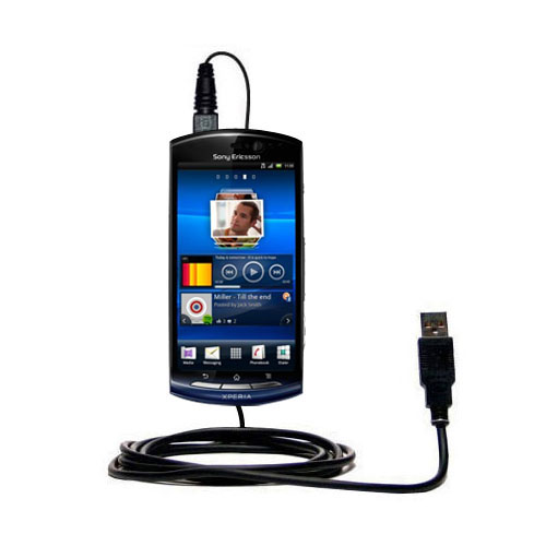 USB Power Port Ready retractable USB charge USB cable wired specifically for the LG E720 and uses TipExchange 