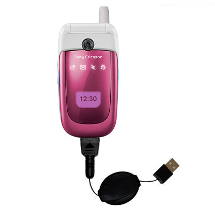 Retractable USB Power Port Ready charger cable designed for the Sony Ericsson z310i and uses TipExchange