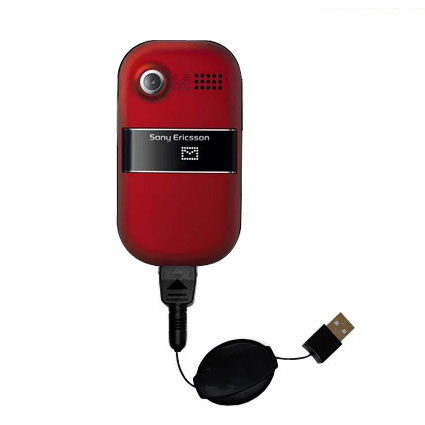 Retractable USB Power Port Ready charger cable designed for the Sony Ericsson z320i and uses TipExchange