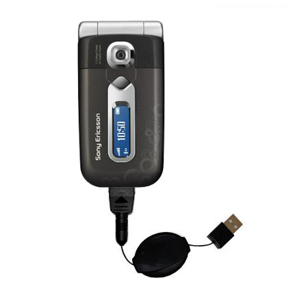 Retractable USB Power Port Ready charger cable designed for the Sony Ericsson z558i and uses TipExchange