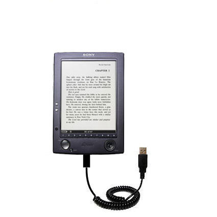 Uses Gomadic TipExchange Technology Classic Straight USB Cable for the Sony PRS-500 Digital Reader Book with Power Hot Sync and Charge Capabilities 