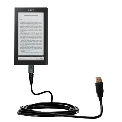 Charge and Data Sync with the same cable Built with Gomadic TipExchange Technology Hot Sync and Charge Straight USB cable for the Sony PRS950 Reader Daily Edition 
