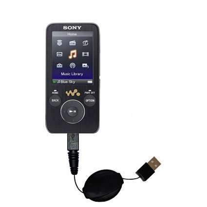 Retractable USB Power Port Ready charger cable designed for the Sony S Series and uses TipExchange
