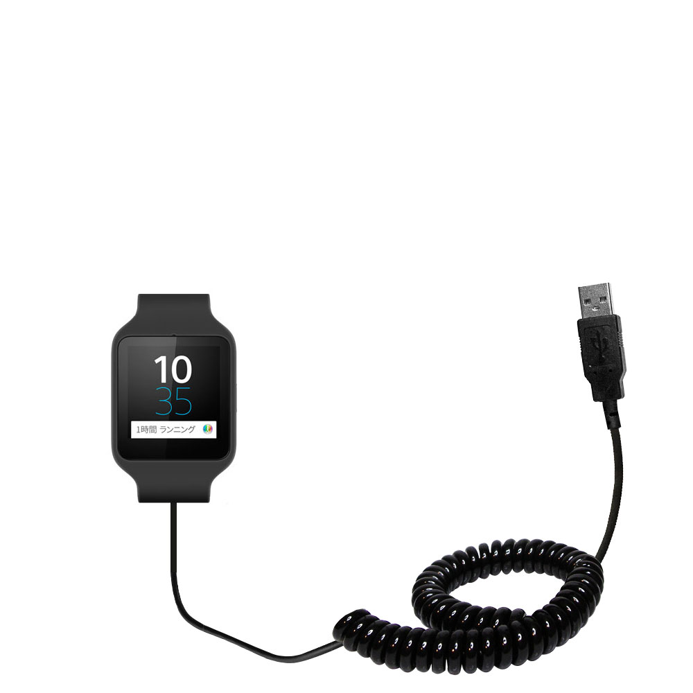 Coiled USB Cable compatible with the Sony SWR50