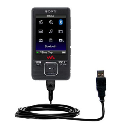 Classic Straight USB Cable suitable for the Sony Walkman NWZ-A828 with Power Hot Sync and Charge Capabilities - Uses Gomadic TipExchange Technology