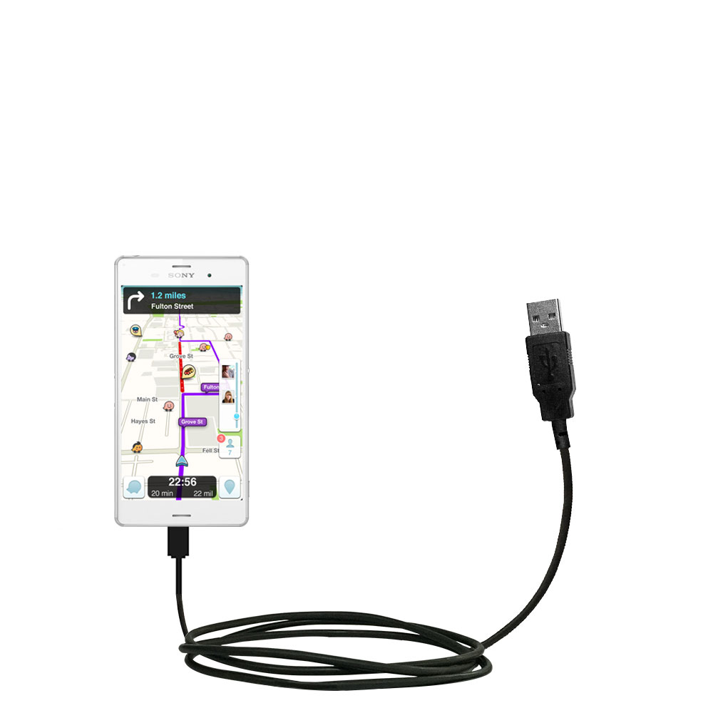 USB Cable compatible with the Sony Xperia Z3 Compact