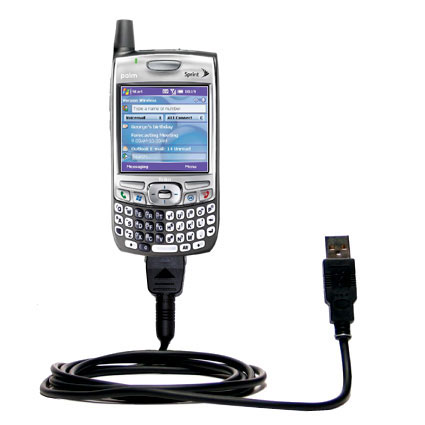 Classic Straight USB Cable suitable for the Sprint Treo 700p with Power Hot Sync and Charge Capabilities - Uses Gomadic TipExchange Technology