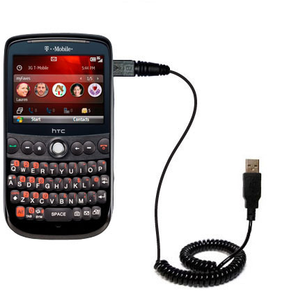 Coiled USB Cable compatible with the T-Mobile Dash 3G