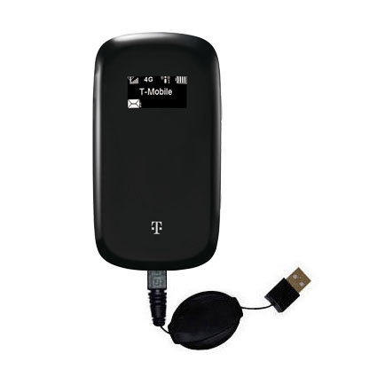 Retractable USB Power Port Ready charger cable designed for the T-Mobile G2x and uses TipExchange