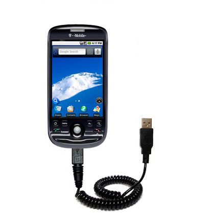 Coiled USB Cable compatible with the T-Mobile MyTouch 3G Slide