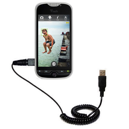 Coiled USB Cable compatible with the T-Mobile myTouch 4G Slide