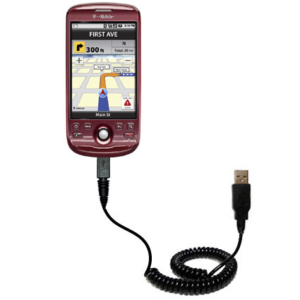 Coiled USB Cable compatible with the T-Mobile myTouch