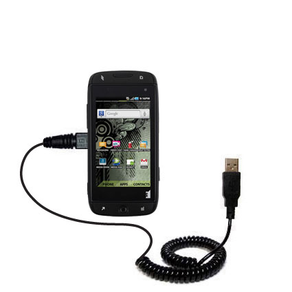 Coiled USB Cable compatible with the T-Mobile Sidekick 4G